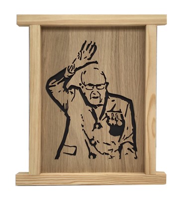 Lot 17 - Jigsaw silhouette wooden carving