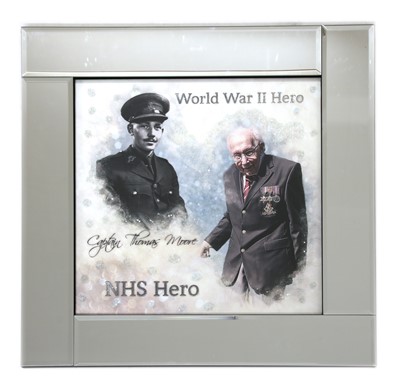 Lot 32 - World War II Hero/NHS Hero mirror framed print