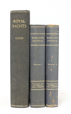 Lot 128 - NAVAL: 1- LUBBOCK, B: Barlow's Journal of His Life at Sea in King's Ships