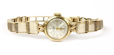 Lot 473 - A ladies' 9ct gold Rotary mechanical bracelet watch
