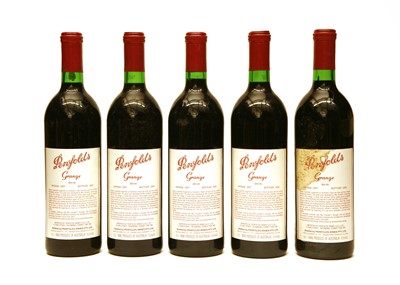 Lot 240 - Penfolds Grange, Bin 95, 1987, five bottles (in opened owc)