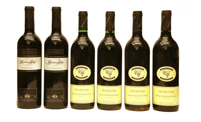 Lot 243 - Petaluma, Coonawarra, 1994, four bottles and Limestone Ridge Vineyard, Coonawarra, 1992, two bottles