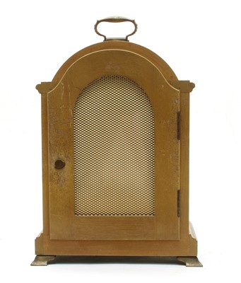 Lot 135 - A George III design burr walnut bracket clock
