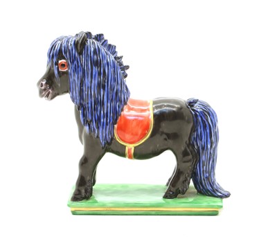 Lot 113 - A Nymphenburg porcelain model of a Shetland Pony