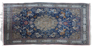 Lot 837 - A Tehran Qum carpet