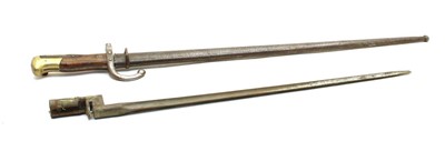 Lot 132 - A French M1874 Gras Epee bayonet