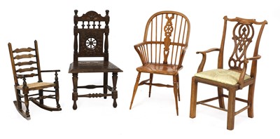Lot 468 - Four apprentice models of chairs