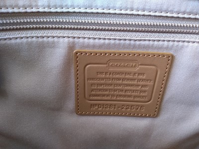 Lot 77 - A Coach tan leather tote bag
