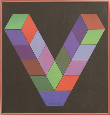 Lot 746 - Victor Vasarely (Hungarian-French, 1906-1997)