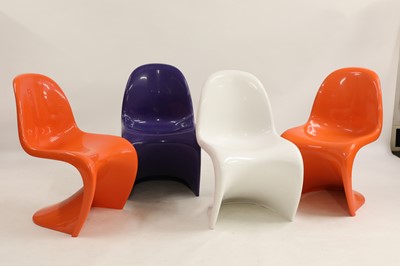 Lot 197 - Four moulded 'Panton' chairs