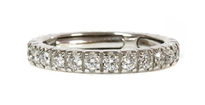 Lot 267 - A white gold diamond set full eternity ring
