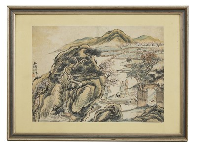 Lot 265 - A Chinese gouache painting