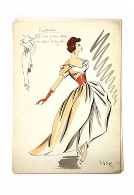Lot 100 - A collection of six French fashion designs