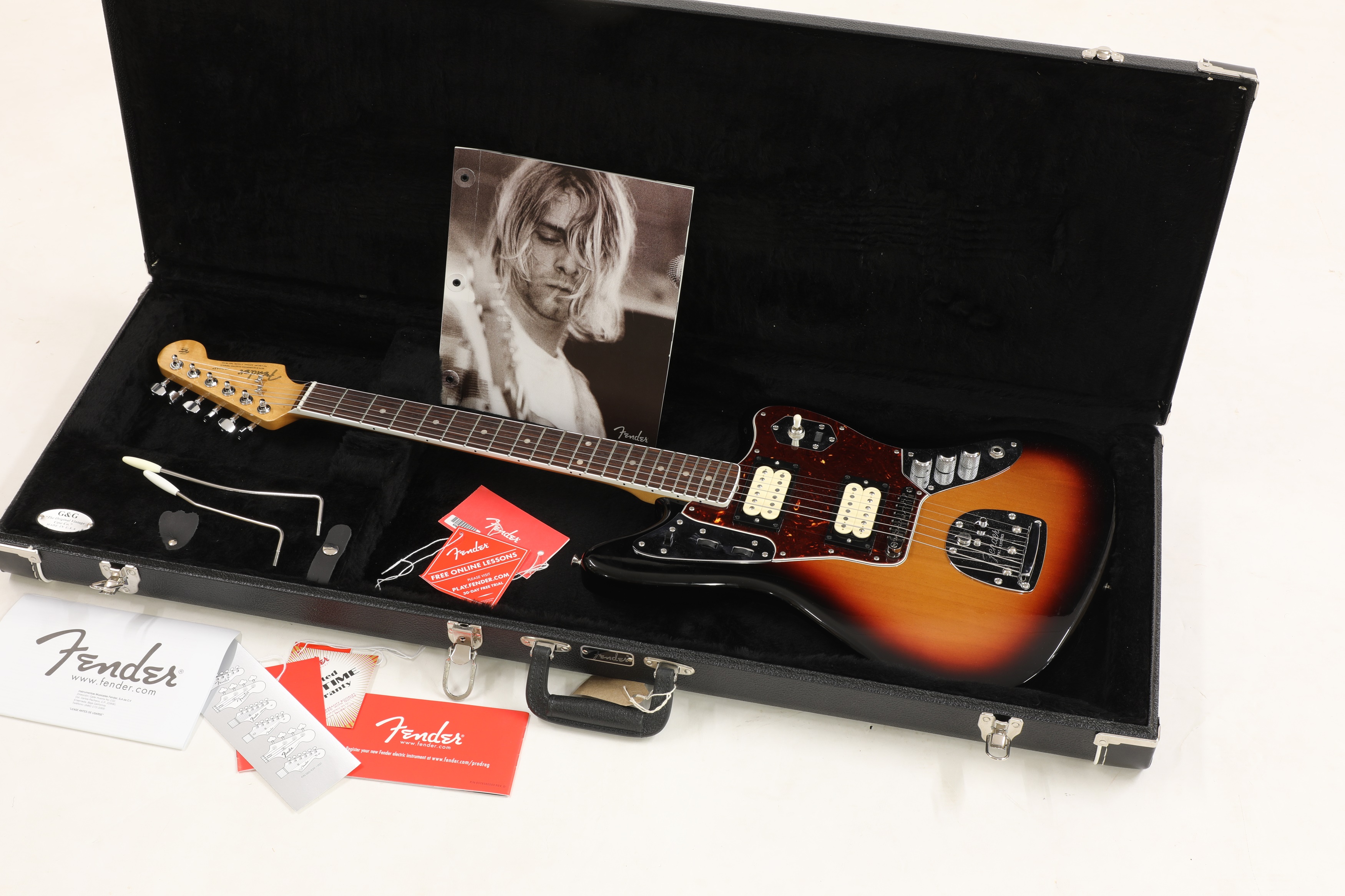 Lot 180 A Fender 'Kurt Cobain' Jaguar electric