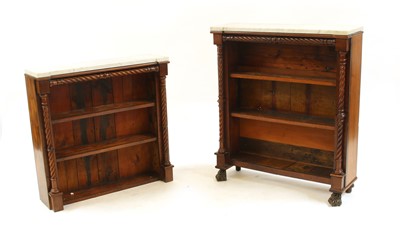 Lot 410 - A mahogany two part bookcase