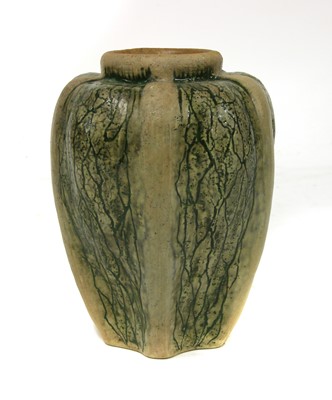 Lot 23 - A Martin Brothers' stoneware gourd vase