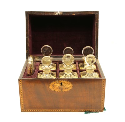 Lot 459A - A Regency mahogany decanter box