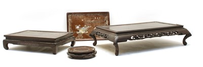 Lot 188 - A Japanese hardwood stand