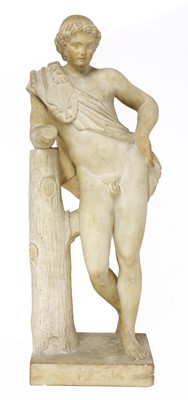 Lot 97 - A Grand Tour white marble sculpture after Praxiteles