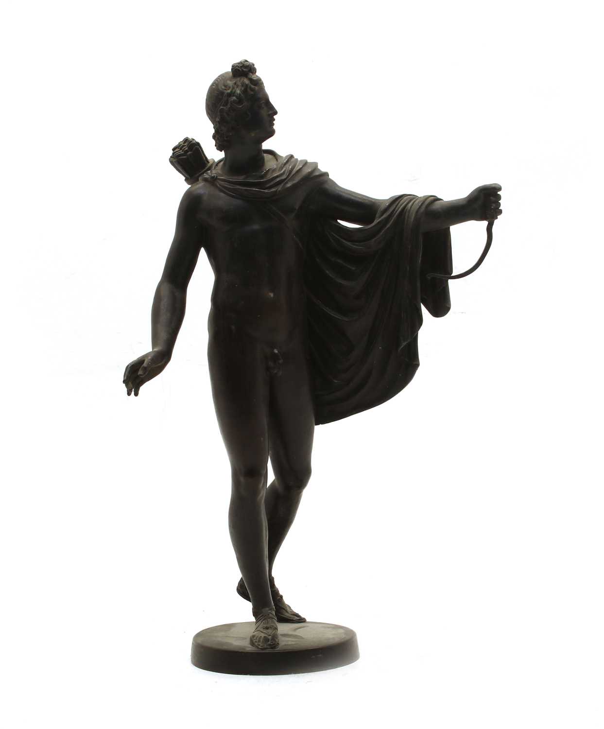 Lot 107 - A Grand Tour style bronze of a Grecian figure