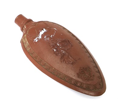 Lot 162 - An unusual Staffordshire redware scent bottle