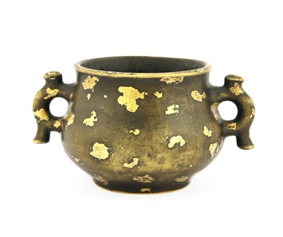 Lot 202 - A Chinese gilt-bronze incense burner