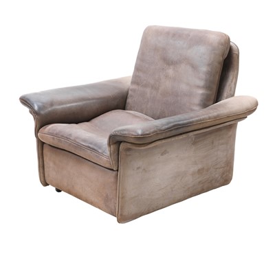 Lot 588 - A De Sede leather armchair