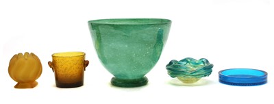 Lot 403 - A large Monart green glass vase