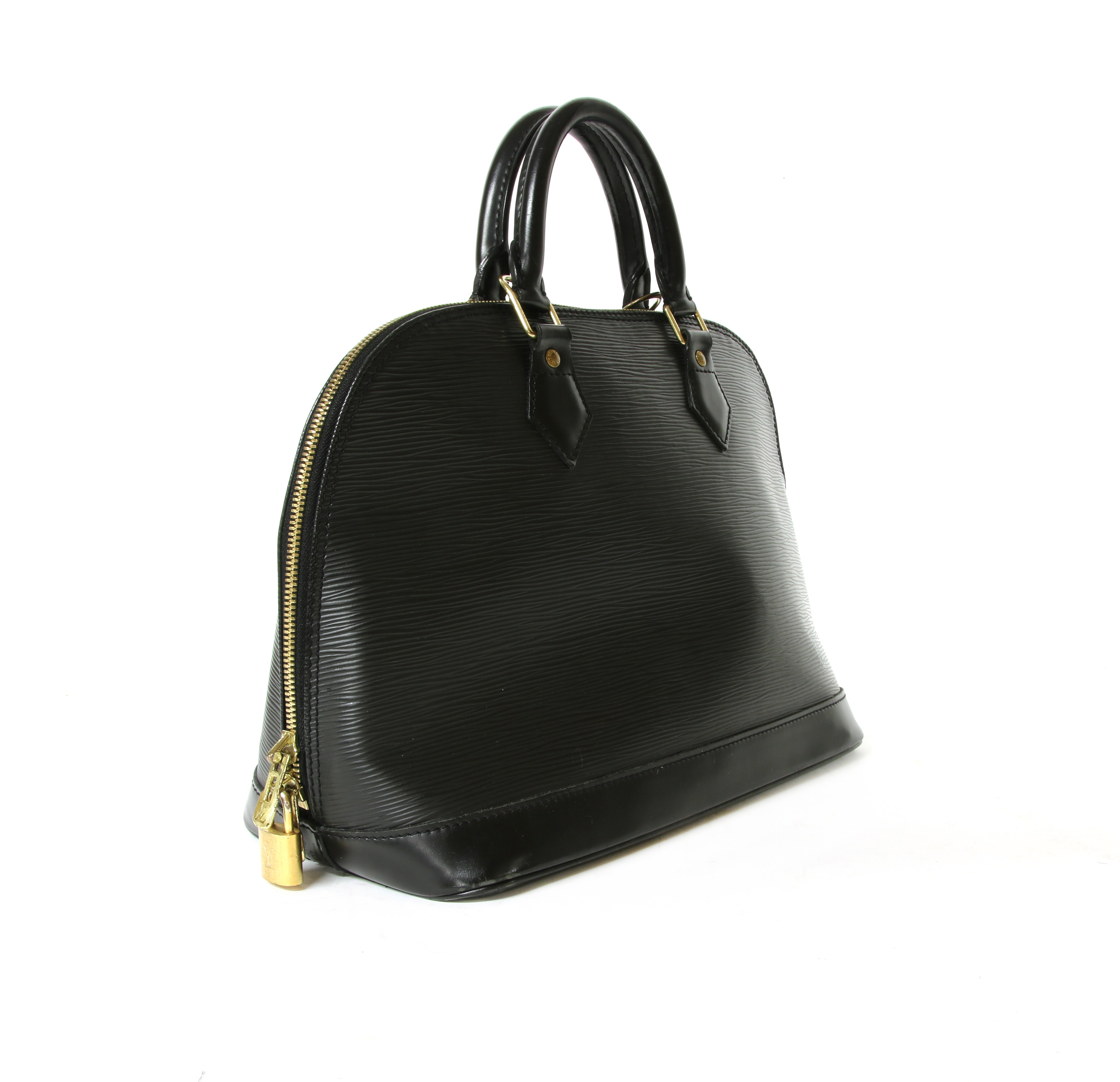 Louis Vuitton Alma Bb Epi Coquelicot Shoulder Bag Auction