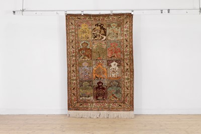 Lot 668 - A silk Kayseri rug