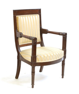 Lot 372 - A William IV mahogany armchair