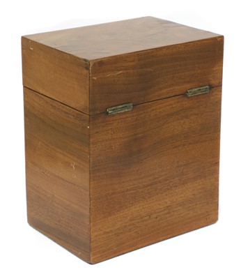 Lot 186 - A mahogany apothecary box