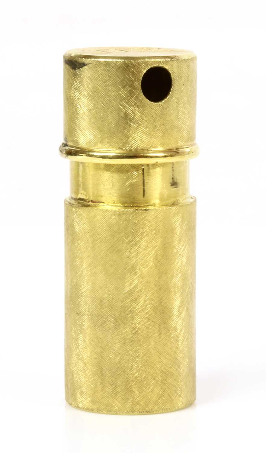 Lot 199 - A Continental gold miniature perfume atomiser