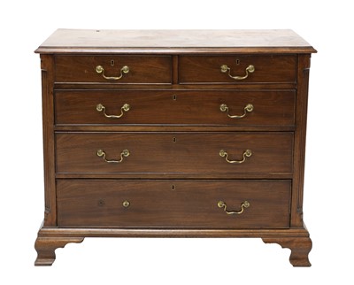 Lot 655 - A George III mahogany chest of drawers