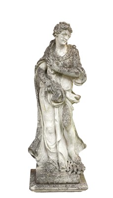 Lot 982 - A weathered composite stone figure after the antique
