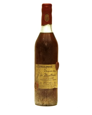 Lot 368 - J de Malliac, Armagnac, année 1934, no. 13/198, no bottling date, 40% vol, 0.7L, one bottle