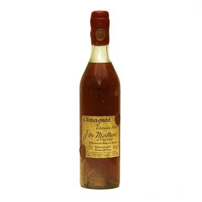 Lot 370 - J de Malliac, Armagnac, année 1950, no. 13/388, no bottling date, 40% vol, 0.7L, one bottle