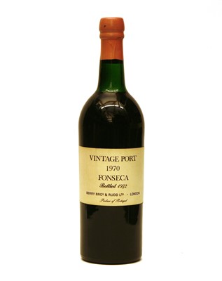 Lot 311 - Fonseca, Vintage Port, 1970, retailed by Berry Bros & Rudd, one bottle