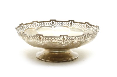 Lot 40 - A silver pedestal bowl
