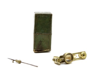 Lot 110C - A 19th century pocket microscope