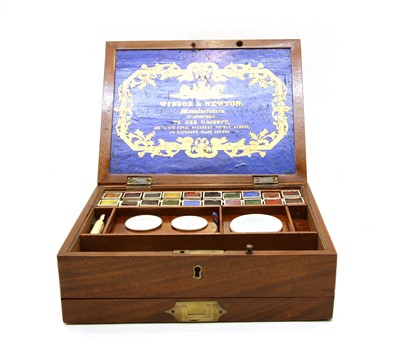 Lot 143 - A 19th century travelling paint box by Windsor & Newton