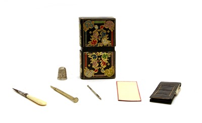 Lot 110A - A tooled leather cased 'lady's companion'