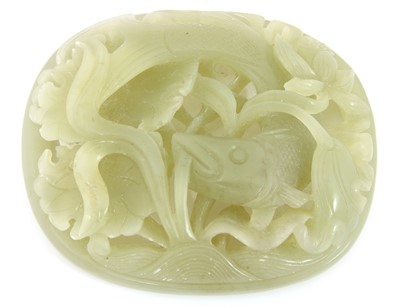 Lot 191 - A Chinese jade carving