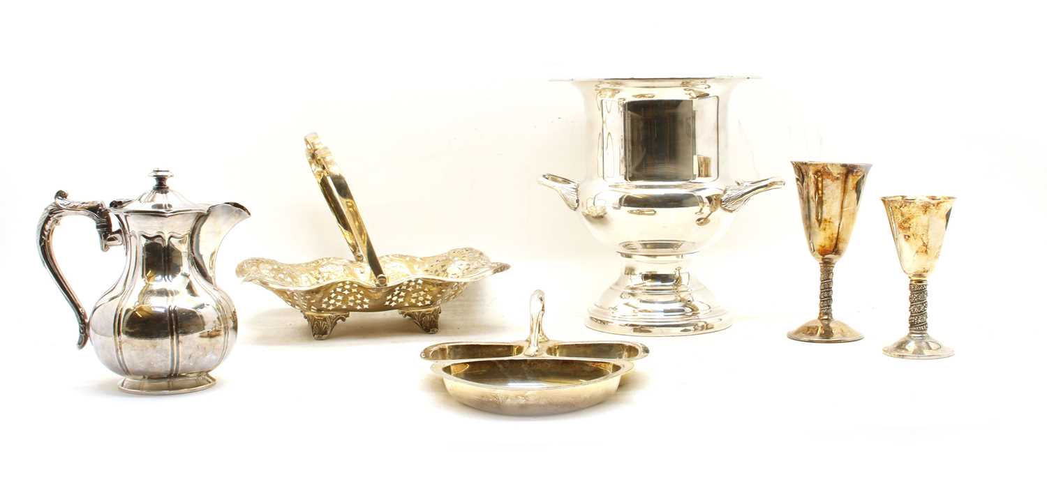 Lot 6 - A collection of silver plated items