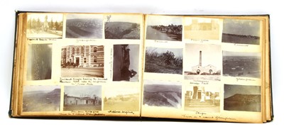 Lot 28 - A Good British Boer War photo album of 184 sepia photographs