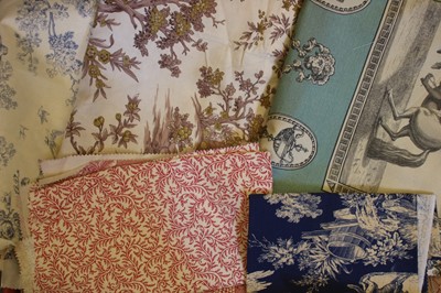 Lot 215 - A large collection of interior designers samples and lengths of fabric