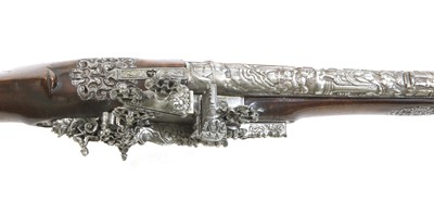 Lot 760 - A Brescian Miquelet lock long-barrelled pistol