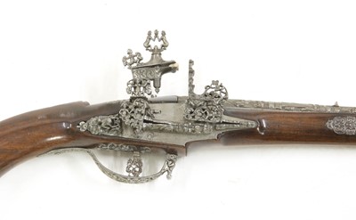 Lot 760 - A Brescian Miquelet lock long-barrelled pistol