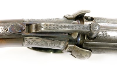 Lot 771 - A 6-shot percussion pepperbox revolver by M & J Pattison