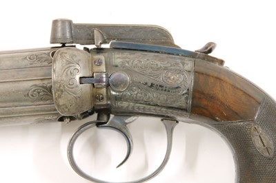 Lot 771 - A 6-shot percussion pepperbox revolver by M & J Pattison